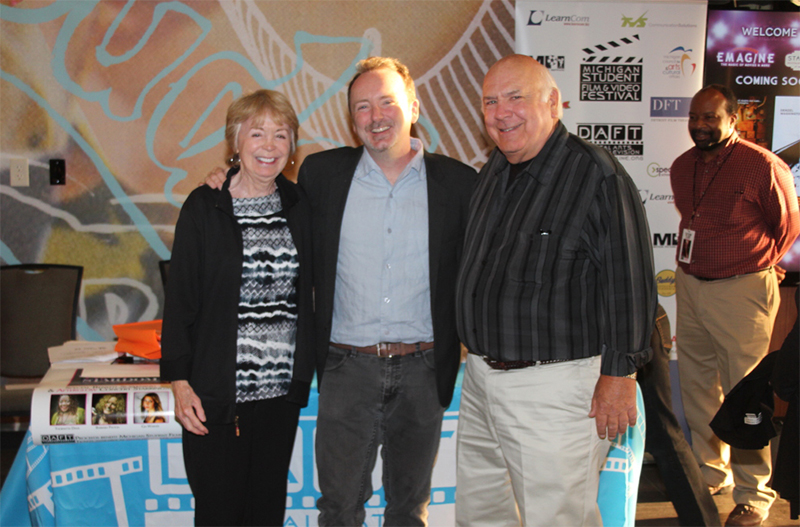 Rochester's own Doug Blush, editor of the 2014 Oscar-winning documentary "Twenty Feet from Stardom" at the Royal Oak Emagine benefit screening for DAFT.
